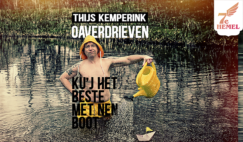 Try-out nieuwe voorstelling Twents cabaretier Thijs Kemperink in Loilse Eventkerk