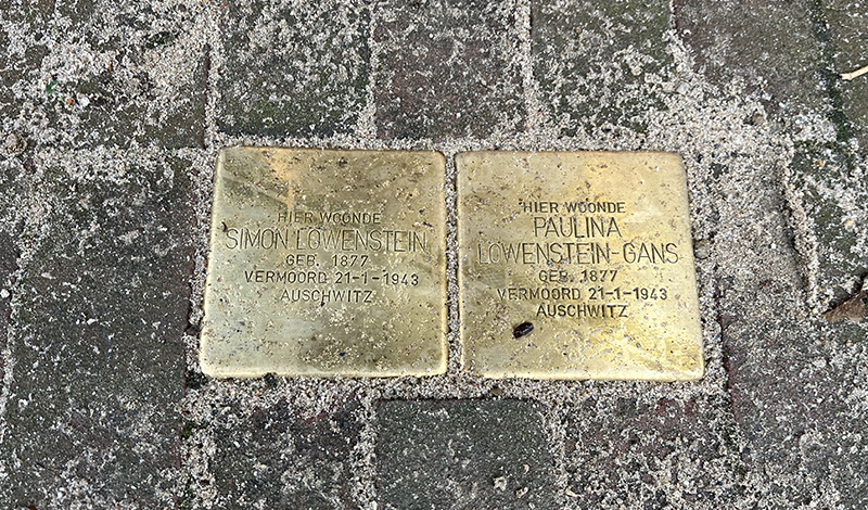 Zeven gedeporteerde Joodse inwoners van Didam herdacht met Stolperstein