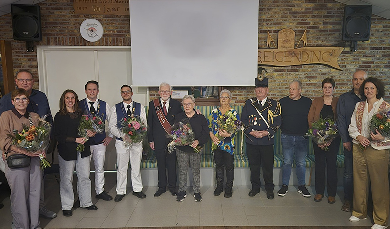 Hans Buiting federatief onderscheiden als trouw commandant van schutterij St. Martinus