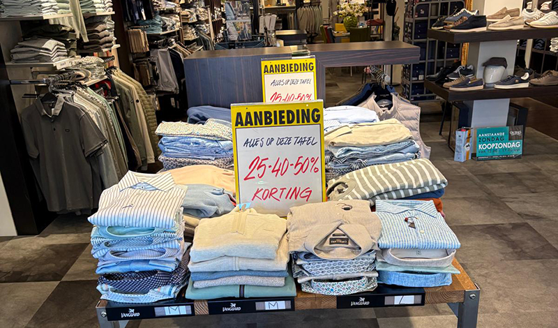 Feestelijke kermiskoopzondag bij Gilsing Herenmode